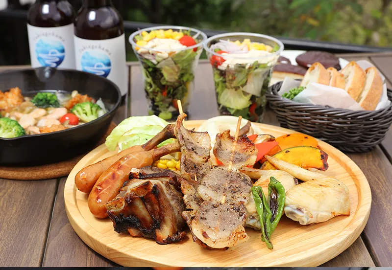 グランピング料理｜BBQ・朝食・持ち込みプラン | 吹上浜フィールドホテル